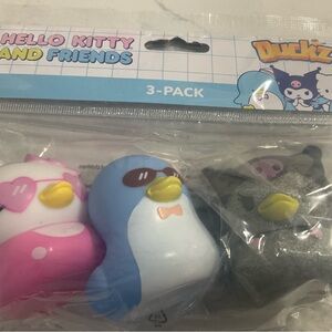 Duckz Hello Kitty 3 pack Rubber Ducks New